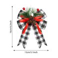 thumbnail image 3 of FOCUSNORM Christmas Tree Toppers Ribbon Bows House Decoration Supplies for Christmas Tree Decorating, 3 of 3