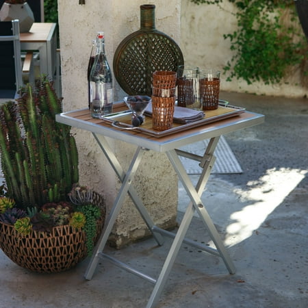 C Coast Southwick Outdoor Aluminum Faux Wood Folding Patio Departments