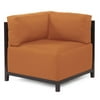 Howard Elliott Seascape Axis Corner Chair with Mahogany Frame 30" Tall 100% Sunb