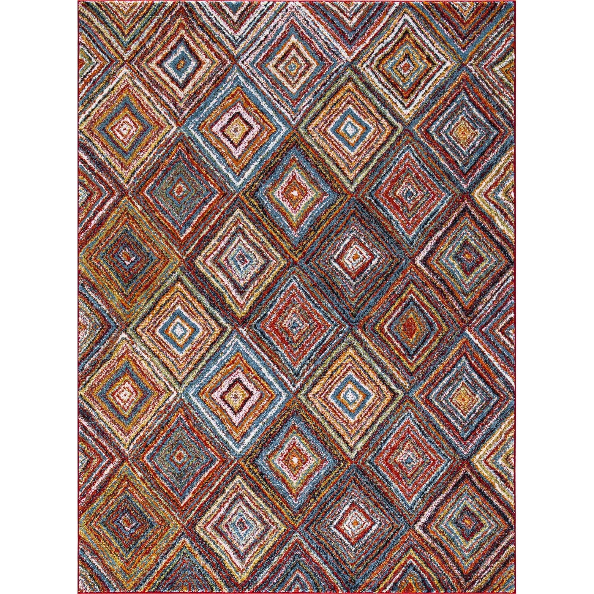 Concord Global Trading Diamond Collection Sterling Area Rug