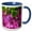 Blue/White, variant on 3drose, Purple Cabbage Green Onions Vegetable Food, 11oz Two-tone Blue Mug