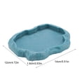 thumbnail image 4 of Reptile Food Water Rock Bowls - Resin Rock Feeder Dish, Amphibian Feeding Bowl Terrarium Decor For Lizards, , Leopard Gecko, , Bearded Dragons, Snake, , Spider Pet, 4 of 8