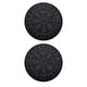 thumbnail image 1 of Parche de brújula vikinga de PVC de 2 piezas con velcro para vaqueros, chaquetas y sombreros. negro y gris, 1 of 9