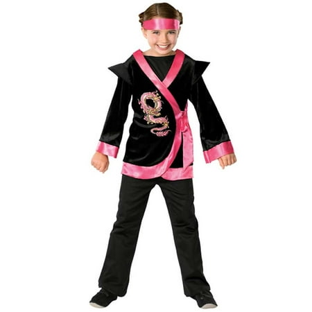 Child Pink Dragon Ninja Costume Rubies 882381