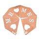 thumbnail image 4 of OHOIOLLA Banderín Decorativo De Arpillera Con Letras Mr Mrs Para Y Multicolor, 4 of 5