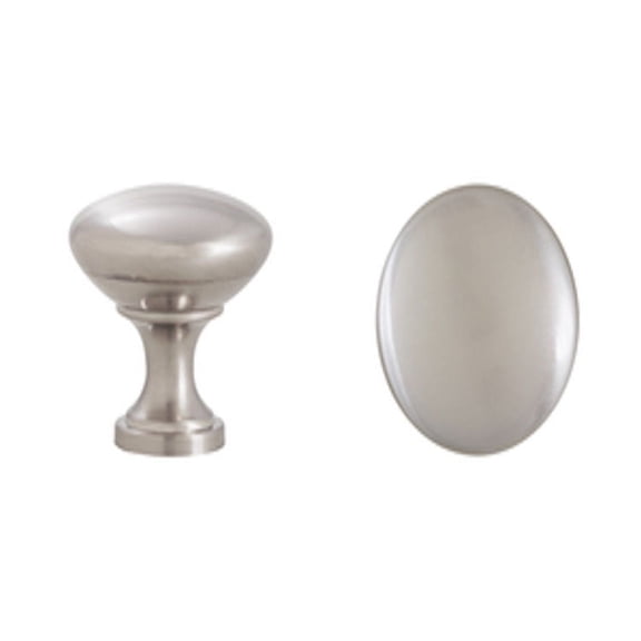 Design House 564617 1-1/4 in. Mushroom Cabinet Knob in Satin Nickel, Case of 25