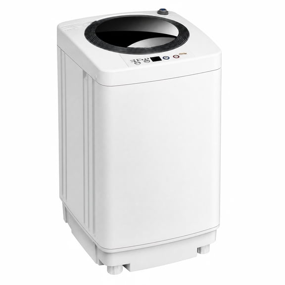 Portable 7.7 lbs Automatic Laundry Washing Machine with Drain Pump (Mini) - 16.9''x16.9''x29.5''(L x W x H)