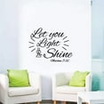 thumbnail image 2 of Matthew 5:16 - Let Your Light Shine Night Lamp Cute Bright Theme Vinyl Wall Art Wall Sticker Wall Decal Decoration For Home Room Kids Room Nursery Room Girls Boys Décor Design Size (10x10 inch), 2 of 3