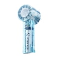 thumbnail image 3 of Deeceymbur Transparent Mecha Semiconductor Cooling Handheld Fan 199 Speeds Adjustable USB C Rechargeable LED Digital Display, 3 of 5