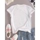 thumbnail image 3 of St. Patrick's Day Clover Print T-shirt, Casual Short Sleeve Crew Neck Top For Spring & Summer, Women's Clothing, 3 of 7