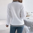 thumbnail image 6 of XuJwPNcy Cable Knit Sweater Womens Soft Pullover Lightweight Ladies Casual Trendy Sweaters V Neck Longs Sleeve Top, 6 of 7