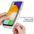 thumbnail image 3 of Dteck Case For Samsung Galaxy A13 5G,Shockproof Rubber Hybrid Back Case Lightweight Slim Cover for Galaxy A13 5G 6.5-inch,Clear, 3 of 7