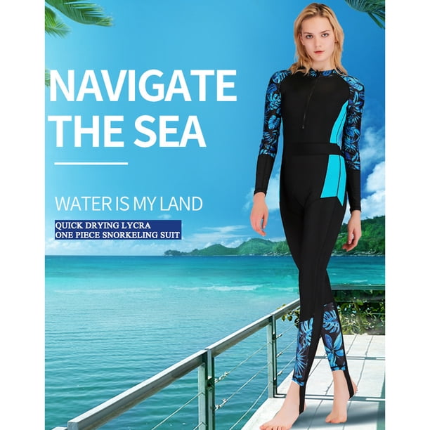 Traje de Neopreno Ropa de protección de buceo para mujer Equipo de deportes acuáticos a prueba de frío (XXL azul) Cgtredaw Azul T XXL para Unisex