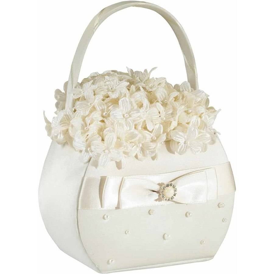 flower girl bags ivory