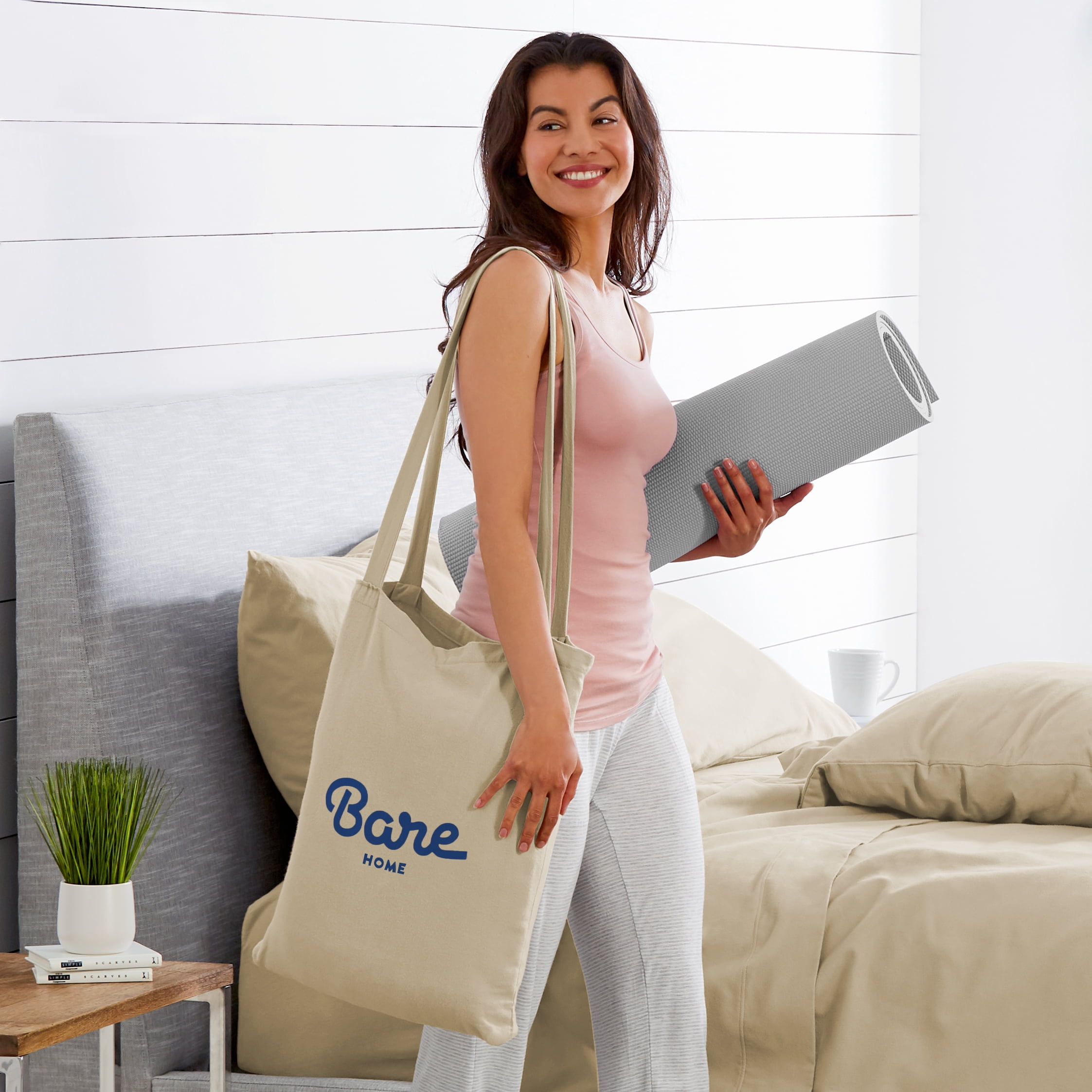Bare Home 100% Cotton Flannel Deep Pocket 3-Piece Sheet Set with 2 Bonus Pillowcases (Twin XL, Sand)