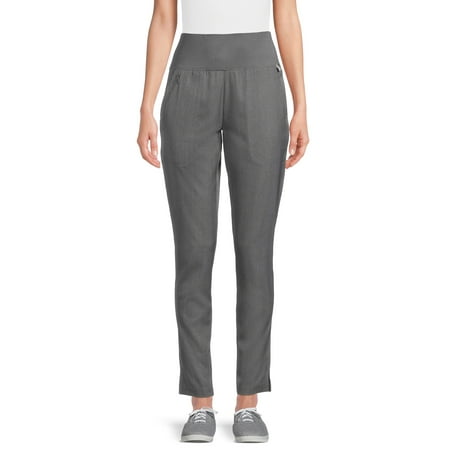 ClimateRight by Cuddl Duds Women’s and Women's Plus Slim Scrub Pants with Anti-Bacterial Technology