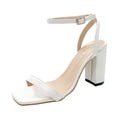 thumbnail image 2 of Zapatos de mujer Moda Color sólido Minimalista Sexy Temperamento Tacón grueso Sandalias de tacón alto Wmkox8yii  hfjk3801, 2 of 9