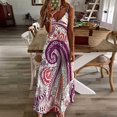 thumbnail image 3 of Intricate Paisley Floral Design Pattern Artwork Sleeveless Dress for Women Clothing Female Women's Summer Skirt, 3 of 7