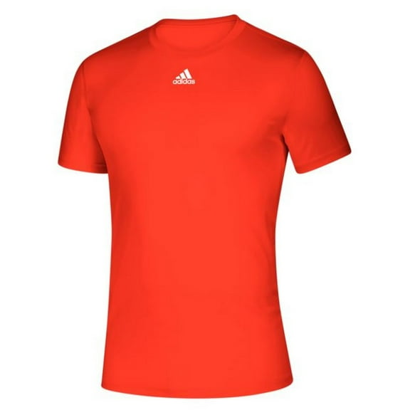 Adidas Men's Creator SS Athletic Tee T-Shirt Moisture Wick Drop Tail (Orange XL)
