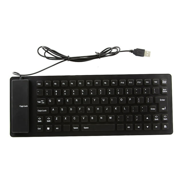 Visland 85 Keys Portable Foldable Wired USB Silicone Keyboard for Laptop/Computer