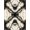 Black White Gold, Pattern 8, variant on ODIKA 8'x10' Washable Area Rug Non-Shedding, Easy Care, Contemporary Inspired Motif Featuring Contrasting Ripple Waves for King Size Bedroom Under Bed, Master Suite