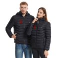 thumbnail image 4 of Unisex Heated Jacket 9 Heat Zones Fast Warm Up One Usb Smart Heating Puffer Jacket Zip Up Long Sleeve Hooded Jacket Lightweight Winter Outdoor Winter Jacket Womens, 4 of 4