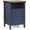 1 pcs, variant on Catrimown Farmhouse Nightstand with Barn Door and Storage Shelf, Rustic Wooden Side End Table, Multifunctional Bedside Cabinet for Bedroom Living Room, Navy Blue