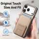 thumbnail image 5 of For iPhone 17 Pro Case Card Holder Carbon Fiber Texture Leather Coated TPU Phone Cover -, 5 of 5