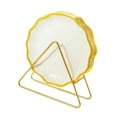 thumbnail image 4 of Juego de platos de 6x, plato de , plato de aperitivo elegante reutilizable, vajilla, plato de residuos de residuos, plato para servir para cocina Beige, 4 of 9