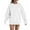 White, variant on Duoif Womens Sweatshirt, Oversized Solid Color Sweatshirt with Pocket - Women's Loose Pullover Sweatshirt for Women Beige L