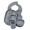 Pebble Gray, variant on Muqee Peeko Pebble Grey Baby Feeding Supplies - Toddler Self-Eating Plate Set with Utensils - Suction Divided Plate, Food Bowl, Spoon, Fork - Silicone Bib, Training Cup - Dishwasher-Safe (6 Piece Set)