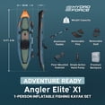 thumbnail image 3 of Hydro Force Angler Elite X1 Inflatable 1-Person Fishing Kayak Set 12'6", 3 of 11