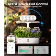 thumbnail image 5 of LetPot 10-Pod Hydroponics Growing System - APP & WiFi Controlled Smart Indoor Herb Garden Kit with Grow Lights & Pump, Height Adjustable, Gardening Gift, 5 of 8