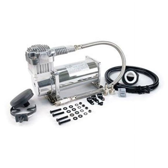 380C 200 PSI Chrome Compressor Kit (12V, 100% Duty @100 PSI, 55% Duty @200 PSI)