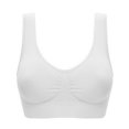 thumbnail image 1 of Conjunto de tres piezas de sujetador deportivo de doble capa de talla grande sin aro de acero con almohadilla para el pecho, ropa interior tipo chaleco para mujer, 1 of 1