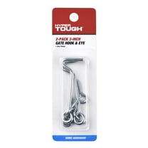 3 in. Gate Hook and Eye, Zinc Plated, 2 Pack