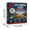 thumbnail image 3 of City Service Fleet Cars Advent Calendar 2026, 24 Days 2D Flat Acrylic City Work Vehicle Ornaments, Collectible Christmas Countdown Gift Box for Xmas Tree Decoration, Christmas Stocking Stuffers, 3 of 5