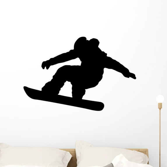 Snowboard Wall Decal Sticker by Wallmonkeys Vinyl Peel and Stick Graphic (36 in W x 24 in H)