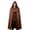 Coffee, variant on Hvyesh Halloween Cloak With Hood Renaissance Cape Adult Full Length Medieval Cloak Party Wizard Cosplay Cloaks