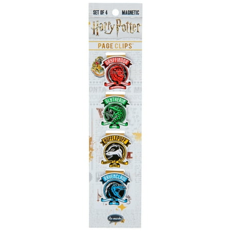 Harry Potter Chibi Students Magnetic Page Clips – Set Of 4 Officially Licensed Bookmark Clips
