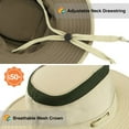 thumbnail image 4 of Maxmix Chapeau Sun à Grand Bord pour Hommes et Femmes Protection Sun Extérieur Chapeau Boonie / Ajustement Réglable, Chapeau d'Été Respirant pour Safari Randonnée Pêche - Beige, 4 of 9