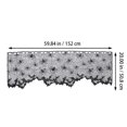 thumbnail image 4 of POPETPOP Black Spider Web Bats Curtain for Window and Fireplace Decor, 4 of 6