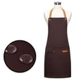 thumbnail image 4 of KYAIGUO Kitchen Canvas Aprons Waitress Aprons Adjustable Bib Aprons - Water & Oil Resistant Restaurant Supplies for Outdoor Bbq Kitchen, 4 of 6