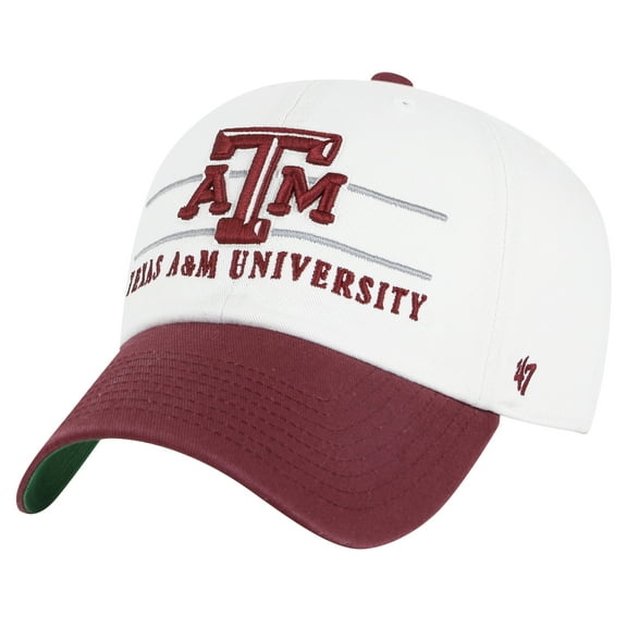 Men's '47 White Texas A&M Aggies Gridiron Clean Up Adjustable Hat