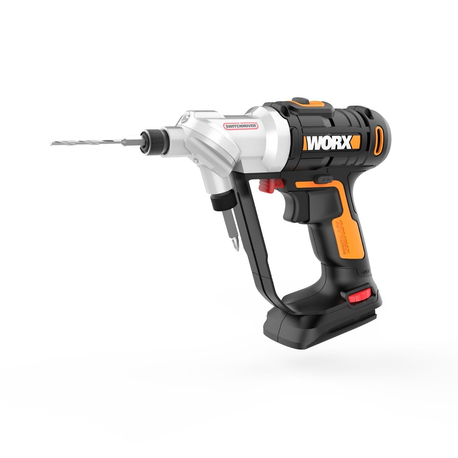 WORX 20Volt Switchdriver 2In1 Cordless Drill And Driver Tool Only With Rotating Dual Chucks