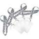 thumbnail image 1 of BESTYASH 4Ud Decorativas Negras Ajustables Para Y Colgar Tarjetas, 1 of 6