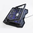 thumbnail image 3 of Almohadilla de enfriamiento para portátiles tranquilos con 4 ventiladores tranquilos y 2 puertos USB, para computadora portátil de 14-17 '' Portátil, Yotijar Almohadilla de enfriamiento para computadora portátil, 3 of 10