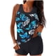 thumbnail image 2 of Traje de baño conservador tankini para mujer, estampado, talla grande, de dos piezas, dividido, traje de baño de dos piezas, traje de baño tankini para mujer, traje de baño de 2 piezas para mujer, tra, 2 of 5