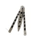 thumbnail image 1 of 1 Uds mariposa en cuchillo de bolsillo cuchillo de entrenamiento de acero plegable, 1 of 2
