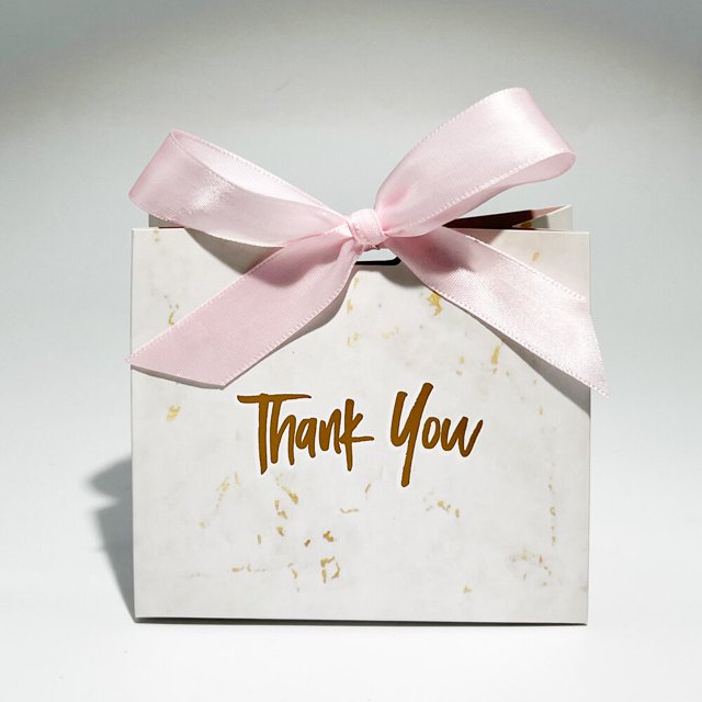 Marbled Candy Box Gift Grey Thank You Box Cardboard Boxes Gift Packing Box small Gift Bag For Wedding Saby Shower Party Decorate